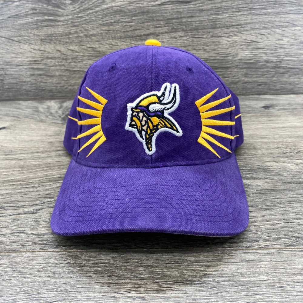 Starter Minnesota Vikings Hat Mens OSFA Purple Vintage Sunburst NFL Cap